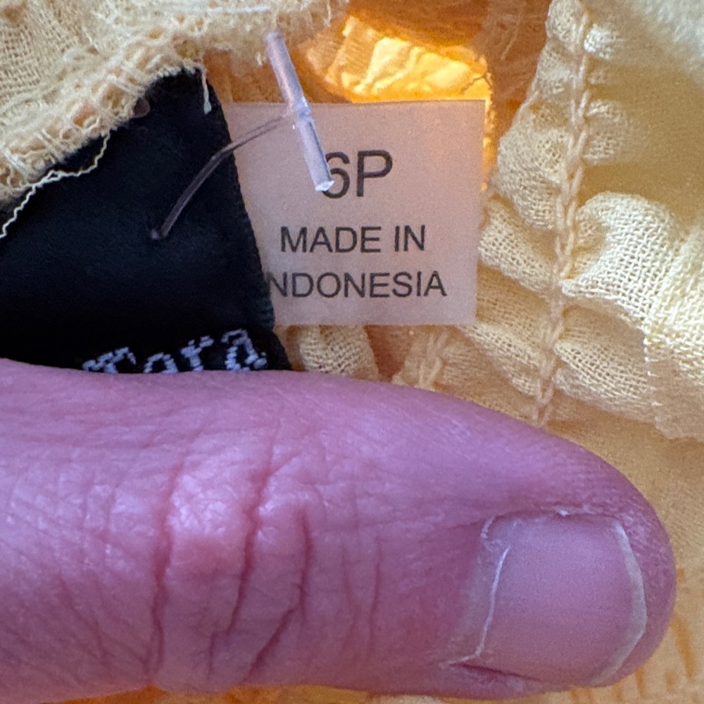 Maison Tara Yellow Ruffle-Tier Smocked Girls Dress - Picture 3 of 8
